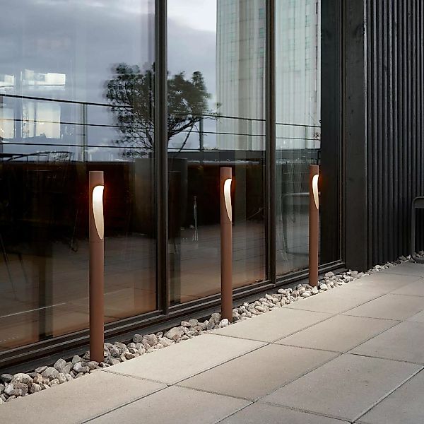 Louis Poulsen Wegeleuchte Flindt, 927, corten 70 cm Fuß 24 V günstig online kaufen
