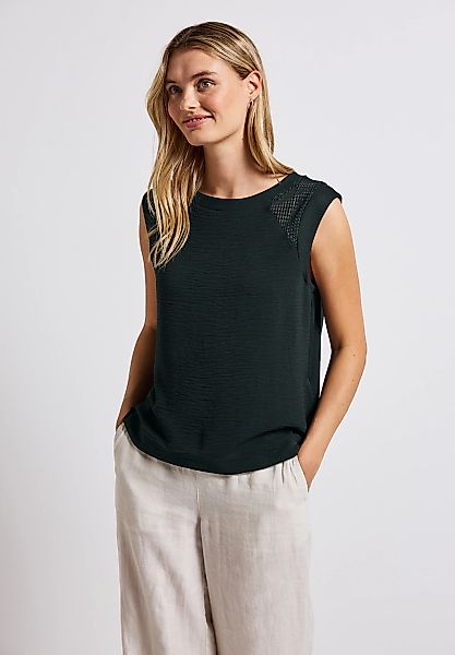 STREET ONE T-Shirt, aus softem Materialmix günstig online kaufen
