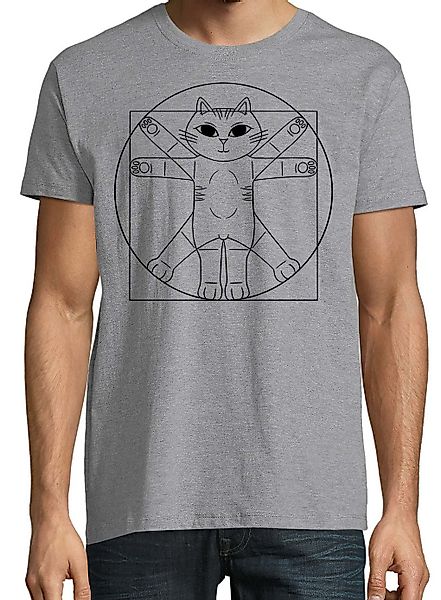 Youth Designz Print-Shirt Da Vinci Katze günstig online kaufen