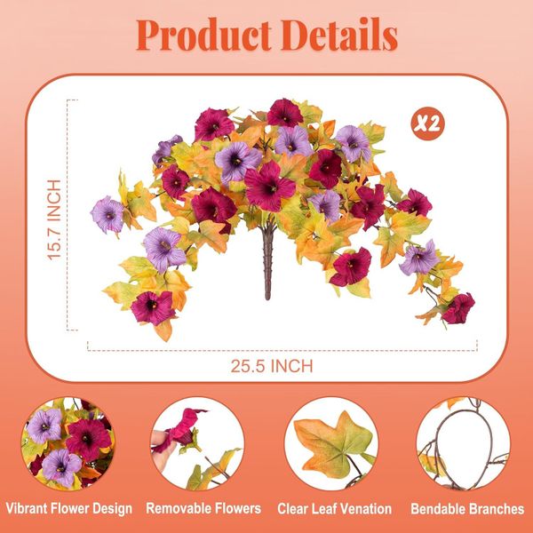 Kunstblumenstrauß Künstliche Kunstblumen Petunien für den günstig online kaufen