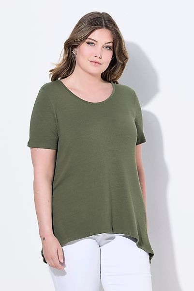 MIAMODA T-Shirt Strickshirt A-Linie Zierfalte im günstig online kaufen