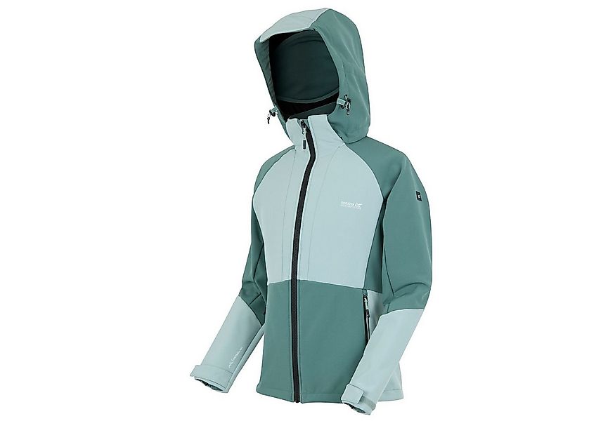 Regatta Softshelljacke Desoto mit Kapuze und Unterarmbelüftung günstig online kaufen