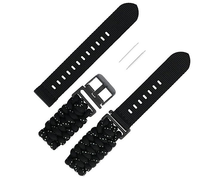 Victorinox Uhrenarmband 21mm Textil Schwarz 005885.9 günstig online kaufen