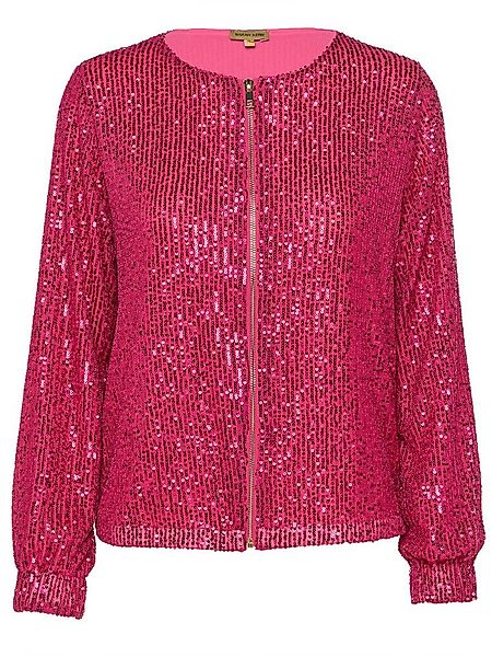 Sarah Kern Blouson Bomberjacke Figurumspielend mit Allover Paillettenverzie günstig online kaufen