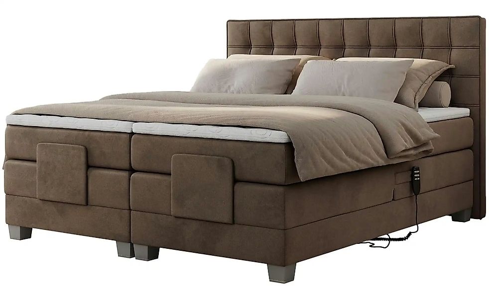 Motor Boxspringbett mit Bettkasten Elektro ¦ braun ¦ Maße (cm): B: 208 H: 1 günstig online kaufen