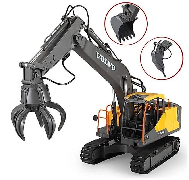 COIL RC-Bagger Ferngesteuerter Bagger, Volvo,Schaufel,Greifer,Drucklufthamm günstig online kaufen