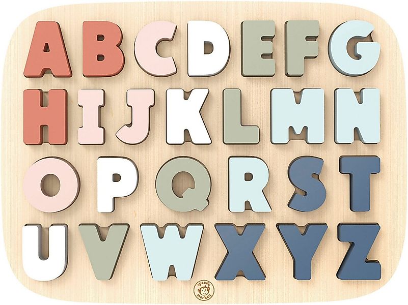 speedy monkey Steckpuzzle ABC-Puzzle, 26 Puzzleteile, FSC® - schützt Wald günstig online kaufen