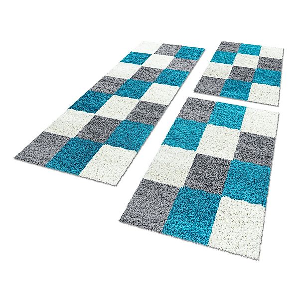 SIMPEX24 Hochflor-Bettumrandung Kariert Design, Höhe 30 günstig online kaufen