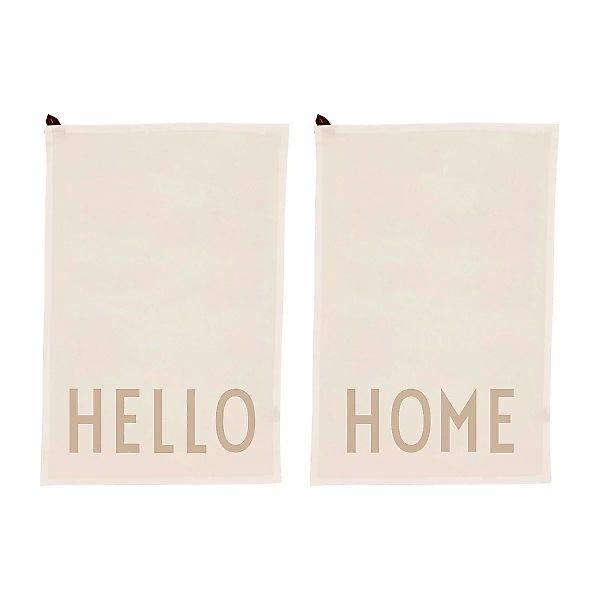 Design Letters Favorit Geschirrtuch 2-teilig Hello-home-off white günstig online kaufen