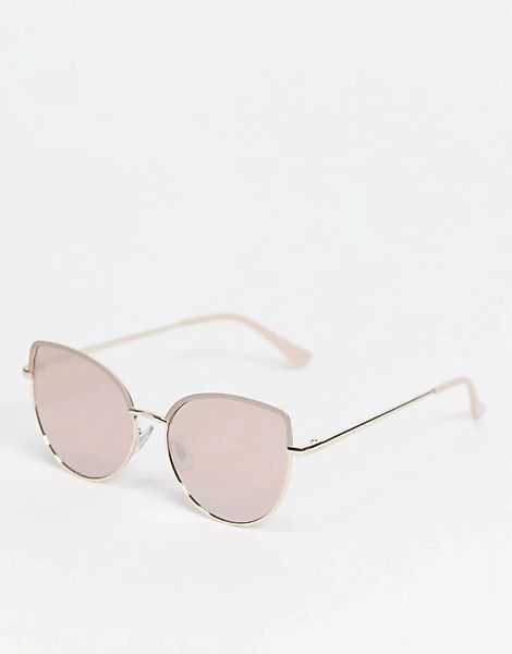 Jeepers Peepers – Cat-Eye-Sonnenbrille für Damen in Rosa mit getönten Gläse günstig online kaufen