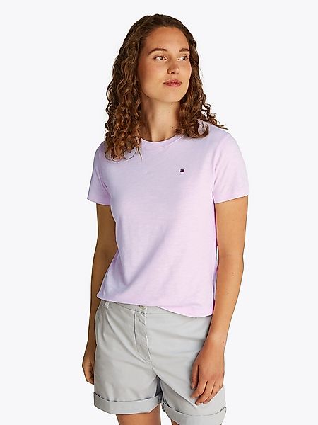Tommy Hilfiger Rundhalsshirt SLUB REG C-NK SS mit Flammgarn-Struktur, mit L günstig online kaufen