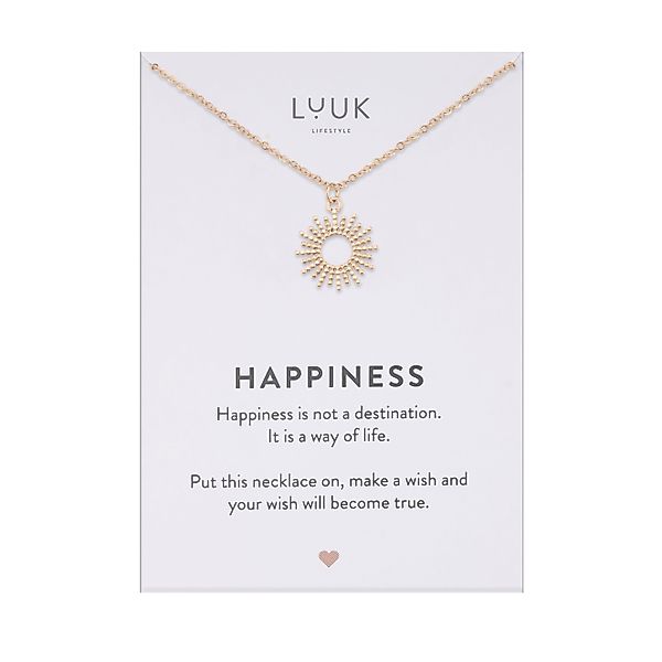 LUUK LIFESTYLE Kette mit Anhänger Sonne, günstig online kaufen