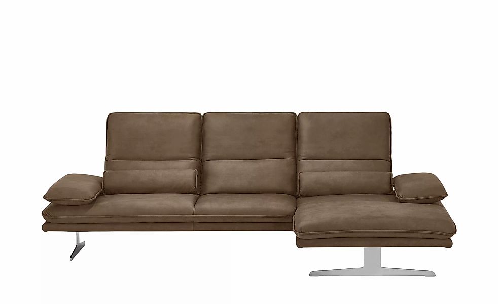 W.SCHILLIG Ecksofa aus Mikrofaser Broadway ¦ braun ¦ Maße (cm): B: 291 H: 9 günstig online kaufen