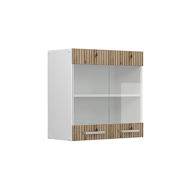 Vicco Küchenglasschrank R-Line Glashängeschrank Artisan-Eiche/Weiß 60 cm günstig online kaufen