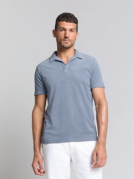 NO EXCESS T-Shirt "No Excess Poloshirt aus Frottee-Strick" günstig online kaufen