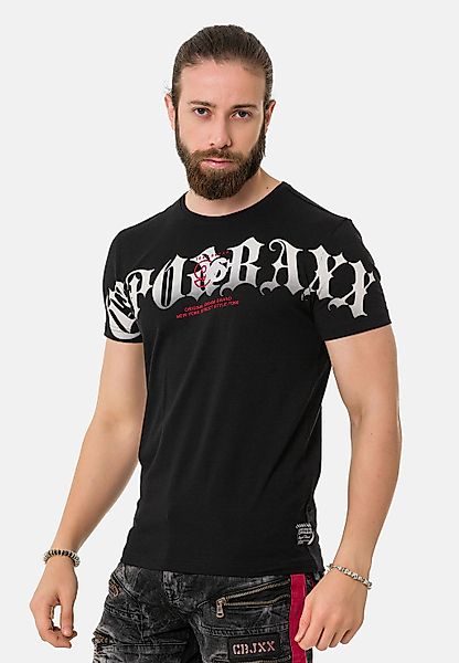 Cipo & Baxx T-Shirt "T-Shirt" mit Rundhals-Ausschnitt günstig online kaufen