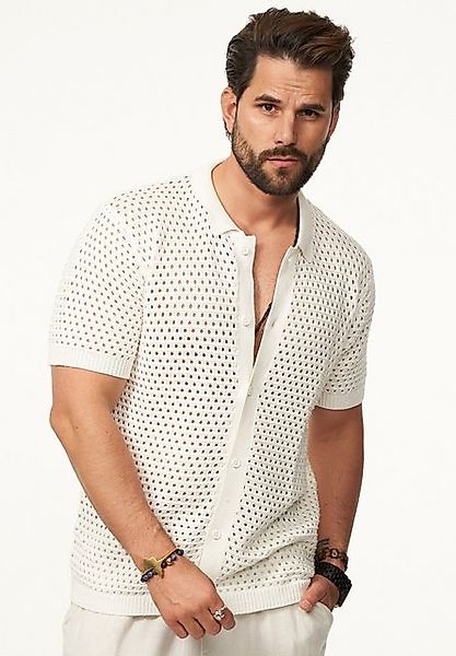 SOULSTAR Poloshirt im Crochet Vintage Summer-Look günstig online kaufen