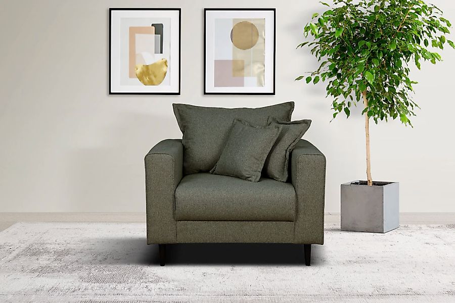 Home affaire Sessel "VEYRAS Loungesessel, Maße B/T/H: 95/84/76 cm", mit Wel günstig online kaufen