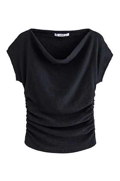 Next Blusenshirt Strukturiertes Oberteil mit Wasserfallausschnitt günstig online kaufen
