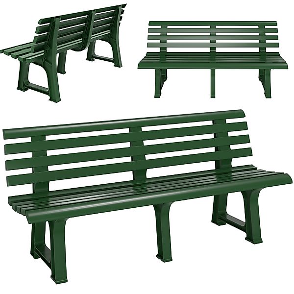 Gartenbank Orchidea Grün 145x49x74cm günstig online kaufen