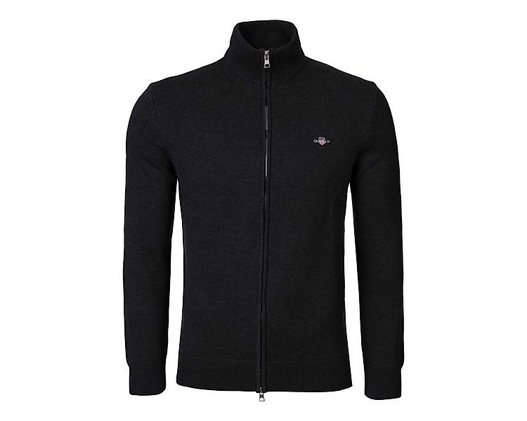 Gant Strickjacke Casual Cotton Zip Cardigan Herren Sweatjacke, Feinstrickja günstig online kaufen