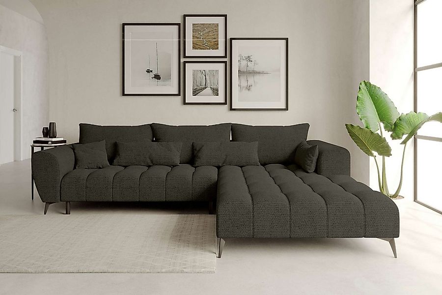 99rooms Ecksofa Ferrano, Sofa L-Form, Eckcouch, wählbar mit/ohne elektr. Si günstig online kaufen