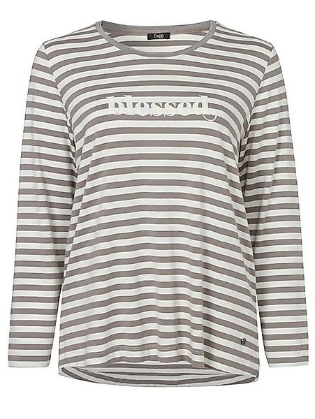 FRAPP Rundhalsshirt Jugendliches Langarmshirt mit Logo-Applikation (1-tlg) günstig online kaufen