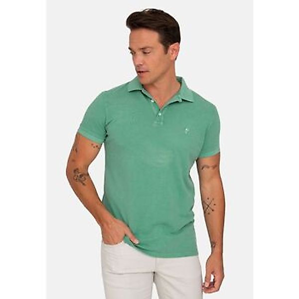 Jacey Quinn  Hemdbluse Garment Dye Regular Fit Polo Shirt günstig online kaufen