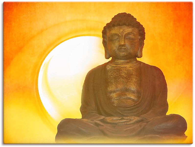 Artland Wandbild "Buddha 2", Religion, (1 St.), als Leinwandbild, Poster, W günstig online kaufen