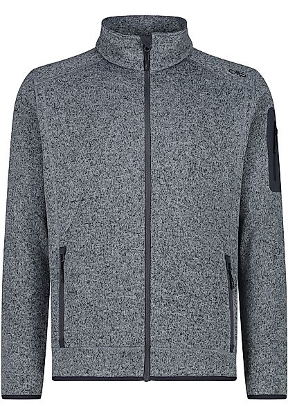 CMP Strickfleecejacke MAN JACKET ALLUMINIO-TITANIO günstig online kaufen