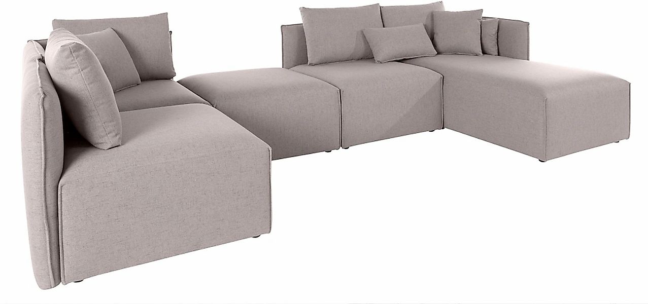 OTTO home Wohnlandschaft "Nöre U-Form" 5 Teile, in vielen Bezugsqualitäten günstig online kaufen