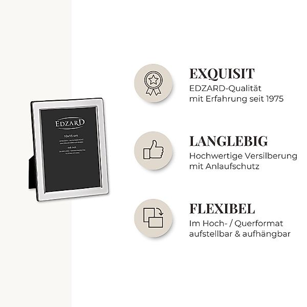 EDZARD Bilderrahmen Salerno, versilbert und anlaufgeschützt, günstig online kaufen