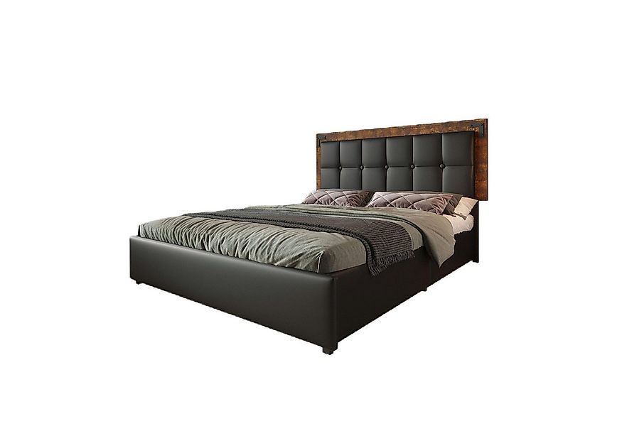 TavilaEcon Polsterbett mit Fußteil und Kopfteil aus einem hochwertigen Luxu günstig online kaufen