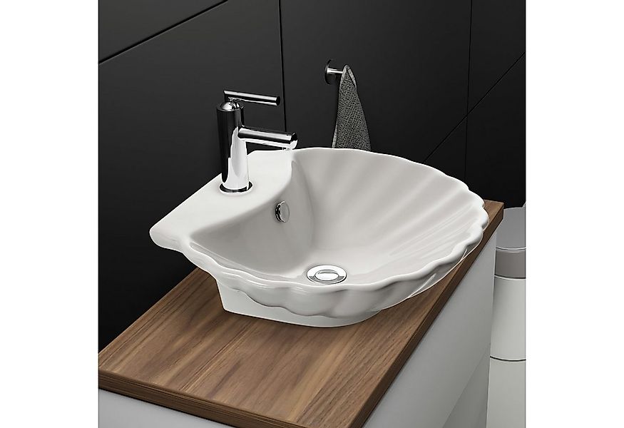 NEG Aufsatzwaschbecken NEG Aufsatz-Waschbecken Uno38A (Muschel-Form/oval) ( günstig online kaufen