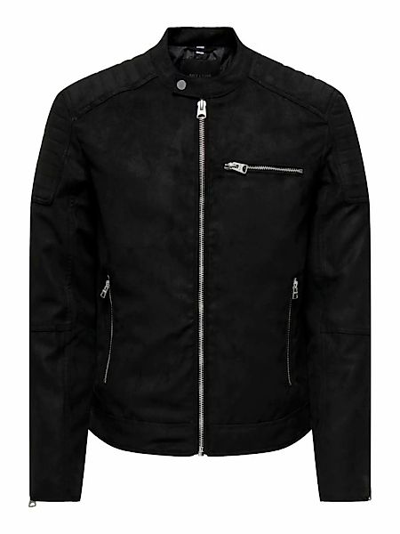 ONLY & SONS Lederimitatjacke "ONSGUS FAUX SUEDE RACER JACKET OTW NOOS", ohn günstig online kaufen