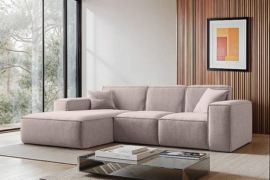Kaiser Möbel Ecksofa Eckcouch SIENA L-Form, Stoff Poso/Salvador/Maloy/Artic günstig online kaufen