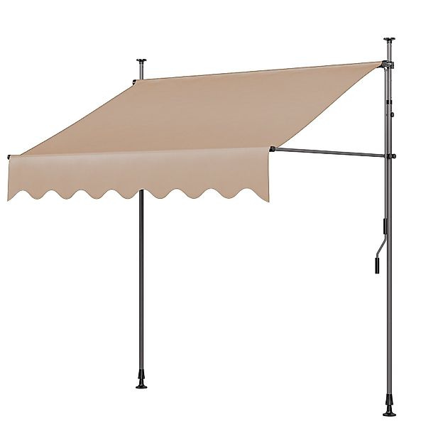 TLGREEN Klemmmarkise,Balkonmarkise,Sonnenschutz mit Handkurbel, UV-Beständi günstig online kaufen