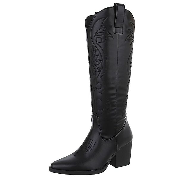 Ital-Design Damen Cowboyboots Western Westernstiefel (88812555) Blockabsatz günstig online kaufen