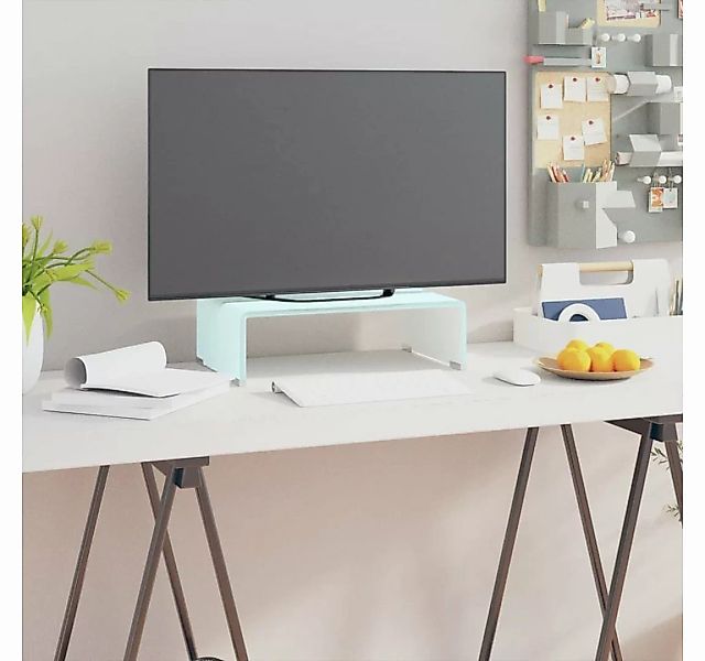 furnicato TV-Schrank TV-Aufsatz/Monitorerhöhung Glas Grün 40x25x11 cm günstig online kaufen