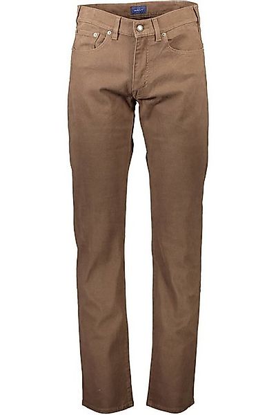 Gant 5-Pocket-Hose Braune Herrenhose mit 5 Taschen, Reißverschluss & Knopf, günstig online kaufen