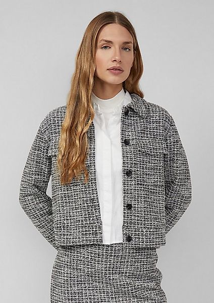 s.Oliver Funktionsjacke Sweatshirt Jacke Kurze Bouclé-Jacke aus Sweat günstig online kaufen