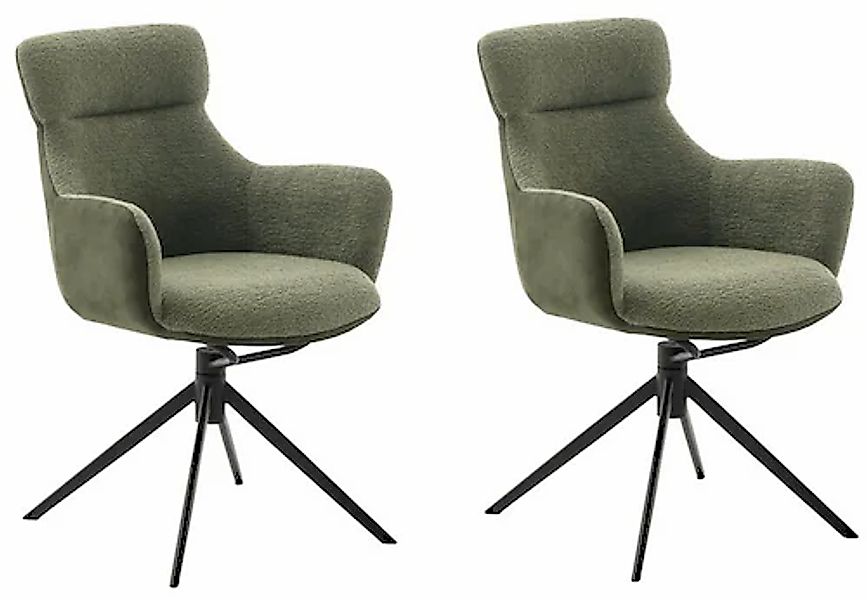 MCA furniture Esszimmerstuhl, Feingewebe, (2er-Set), drehbar 360°, Dreh- & günstig online kaufen