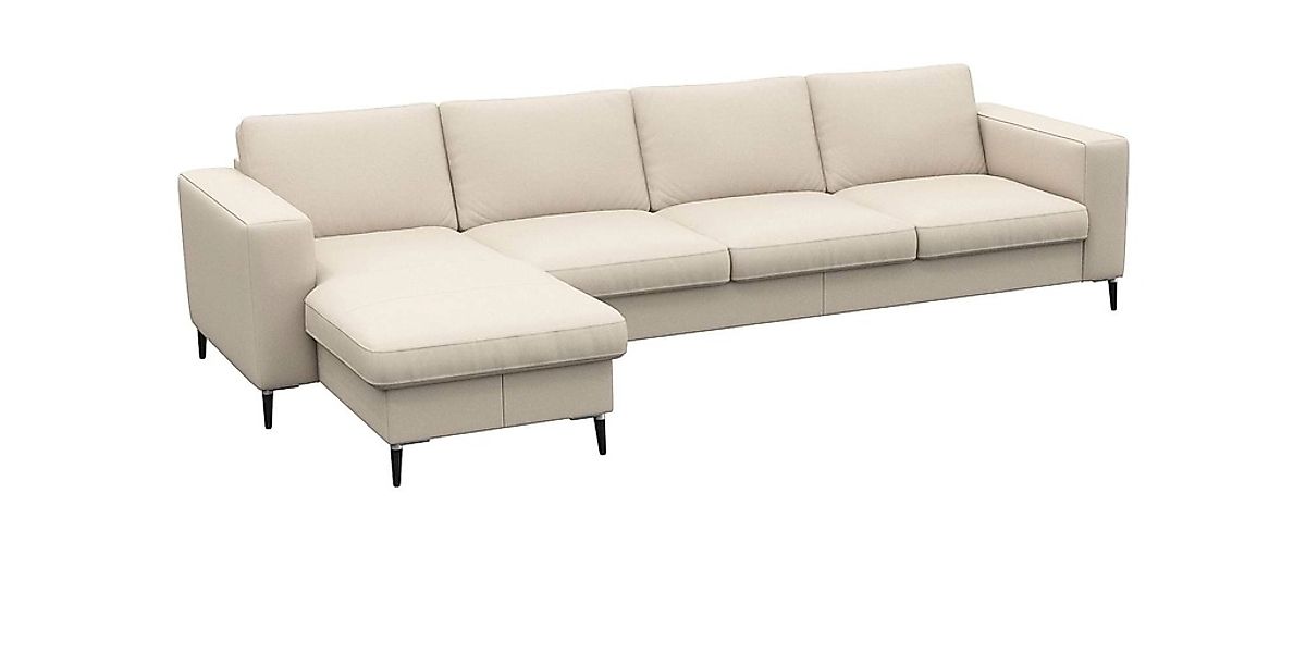 FLEXLUX Ecksofa »Fiore, super Sitzkomfort durch Kaltschaum im Sitz, L-Form« günstig online kaufen