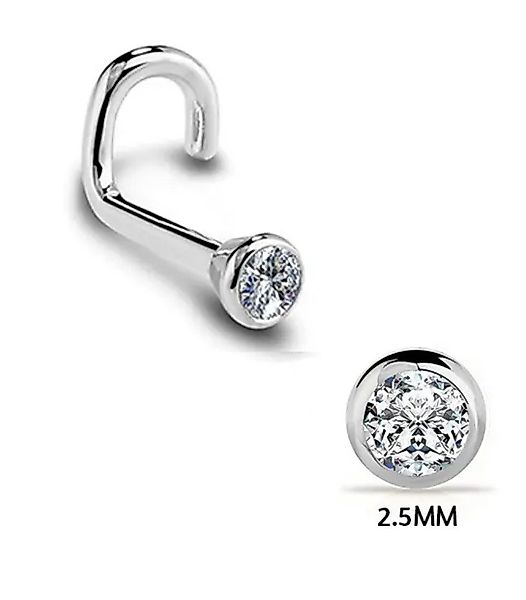 Karisma Schmuck Nasenpiercing aus Chirurgenstahl 316L Nasenstaecker mit Kri günstig online kaufen