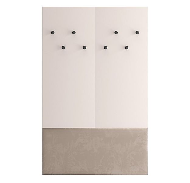 Lomadox Garderobenpaneel VITTORIA-131, in Kaschmir, 90 cm breit, mit Haken günstig online kaufen