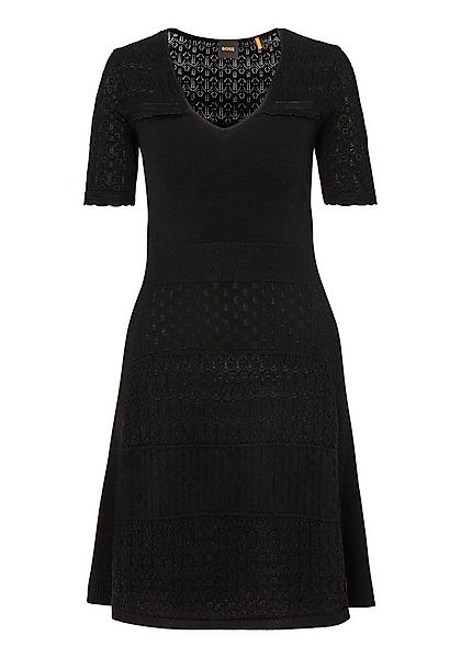BOSS ORANGE Strickkleid Fuart Premium Damenmode mit BOSS Logo-Charm günstig online kaufen