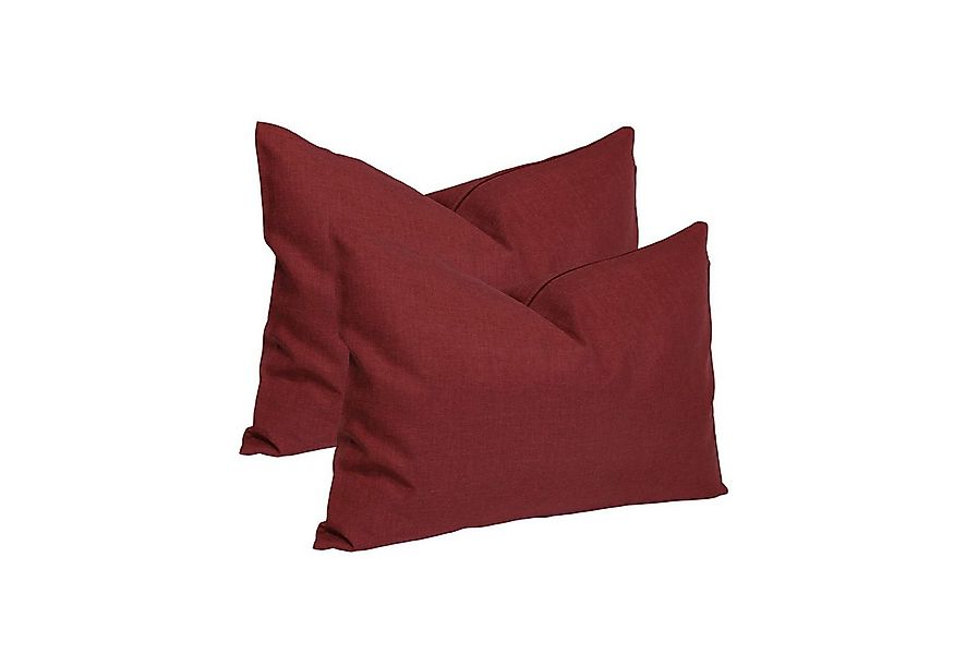 Haus und Deko Kissenbezug Kissenbezug 2er Set Struktur Leinenoptik Kissenhü günstig online kaufen