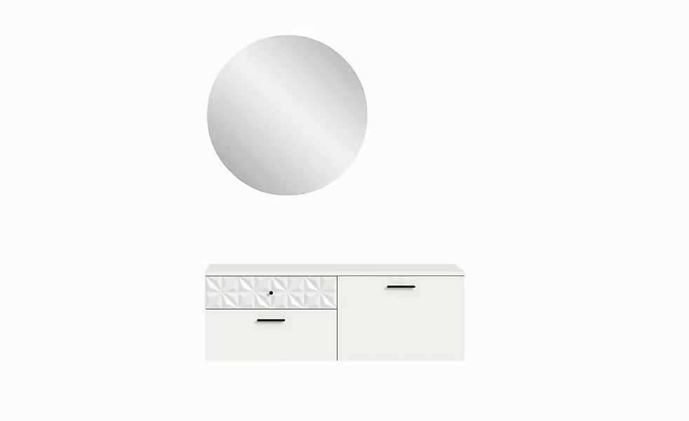 Garderobenkombination  Prisma ¦ weiß ¦ Maße (cm): B: 110 H: 192 T: 34.0 Gar günstig online kaufen