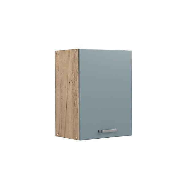 Vicco Hängeschrank R-Line Hängender Küchenschrank Blau-Grau/Goldkraft Eiche günstig online kaufen