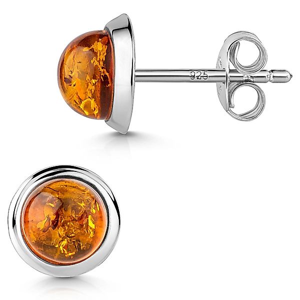 Materia Paar Ohrstecker Damen Silber Bernstein günstig online kaufen